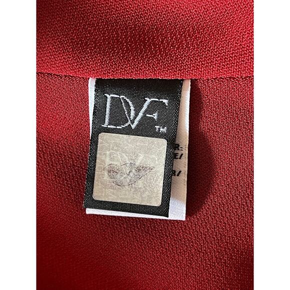 Diane von Furstenberg Raizel Fit & Flare Crepe Dress size 14 Red Office - Picture 5 of 12